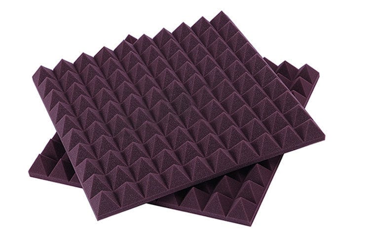 New Pyramid Adhesive Backed Tiles Acoustic Panels Sound Absorption Studio Soundproof Foam 7 Colors KK1053
