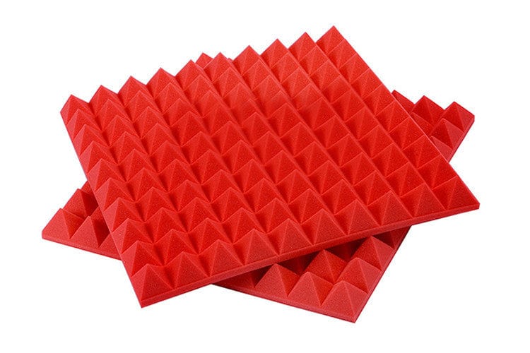 New Pyramid Adhesive Backed Tiles Acoustic Panels Sound Absorption Studio Soundproof Foam 7 Colors KK1053