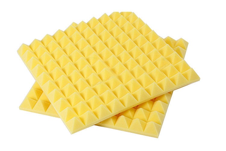 New Pyramid Adhesive Backed Tiles Acoustic Panels Sound Absorption Studio Soundproof Foam 7 Colors KK1053