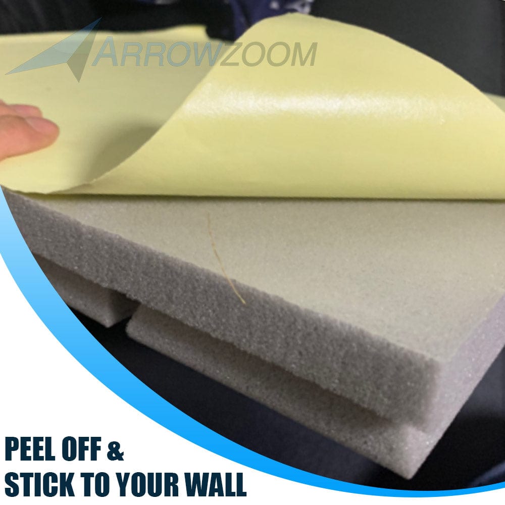 silexofy Egg Crate Adhesive Backed Series Acoustic Foam - Solid Colors - KK1219