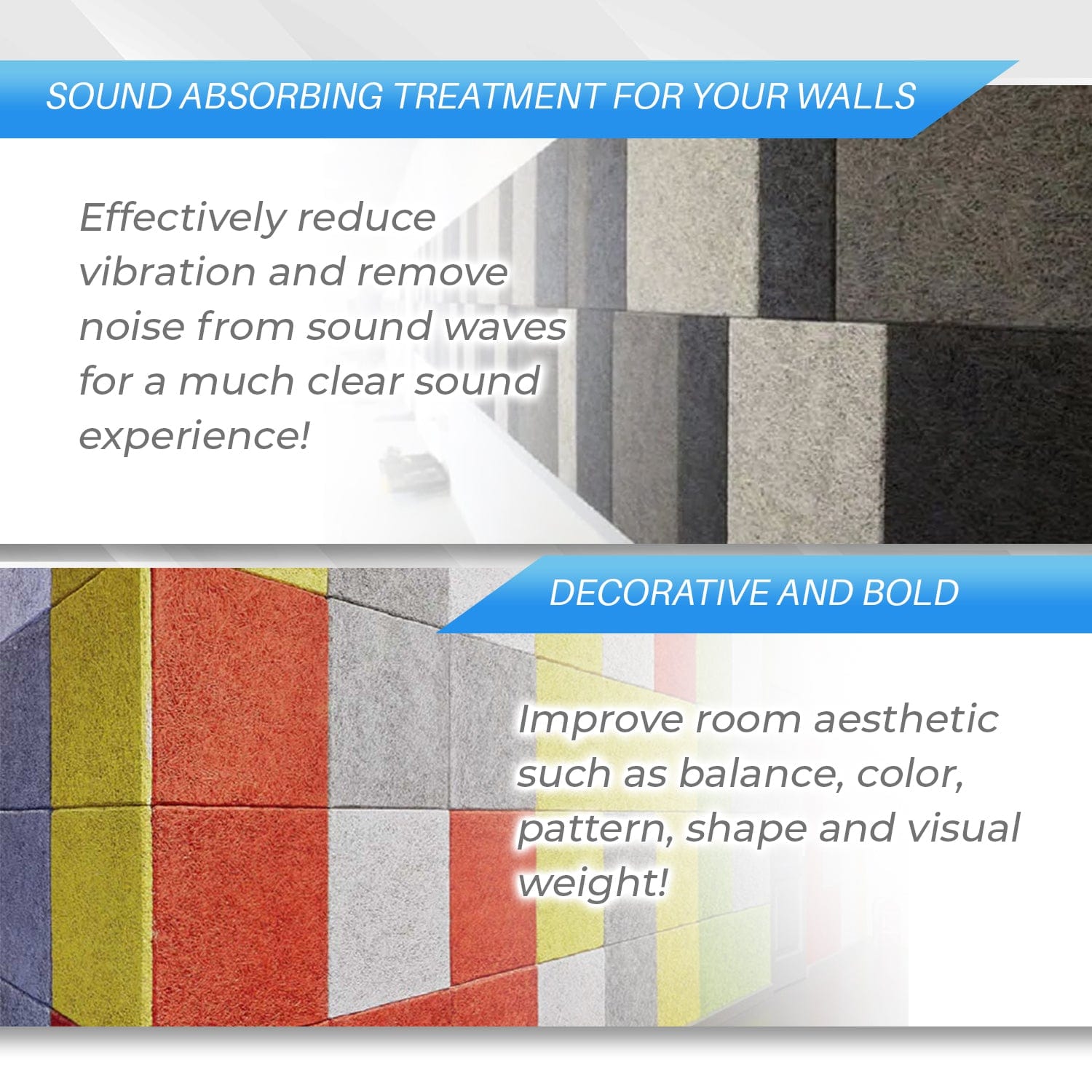 silexofy Self Adhesive Sound Deadening Polyester Fabric Panel - Solid Colors - KK1261