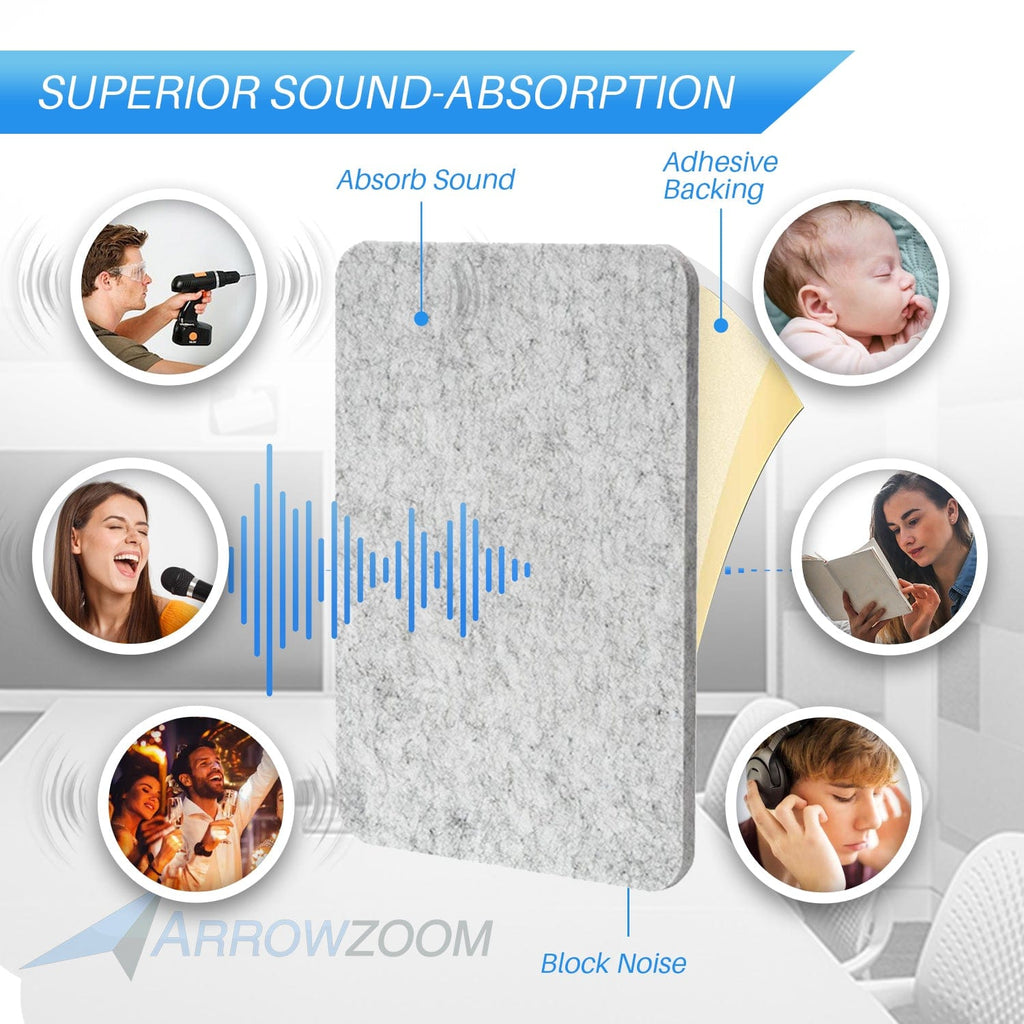 silexofy Self Adhesive Sound Deadening Polyester Fabric Panel - Solid Colors - KK1261