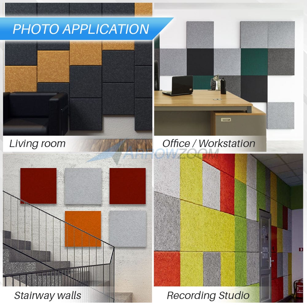 silexofy Self Adhesive Sound Deadening Polyester Fabric Panel - Solid Colors - KK1261