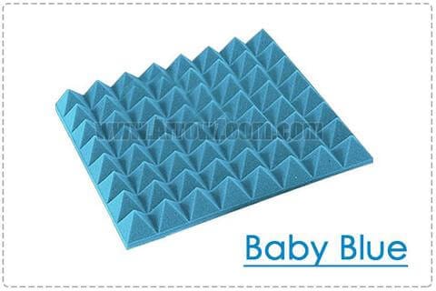 silexofy Pyramid Adhesive Backed Tiles Series Acoustic Foam - Solid Colors - KK1034