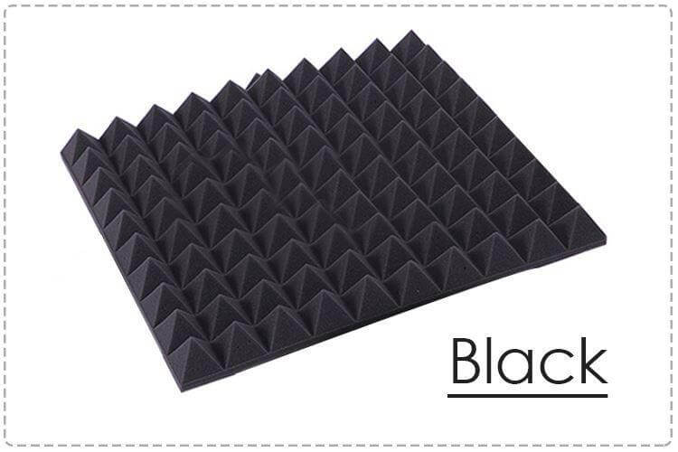 silexofy Pyramid Adhesive Backed Tiles Series Acoustic Foam - Solid Colors - KK1034