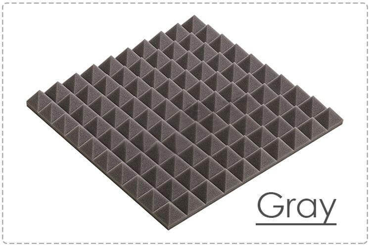 silexofy Pyramid Adhesive Backed Tiles Series Acoustic Foam - Solid Colors - KK1034