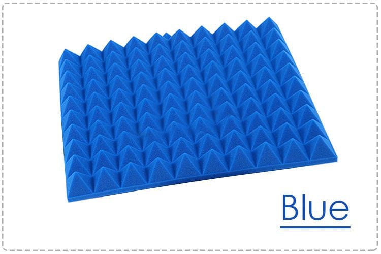 New Pyramid Adhesive Backed Tiles Acoustic Panels Sound Absorption Studio Soundproof Foam 7 Colors KK1053