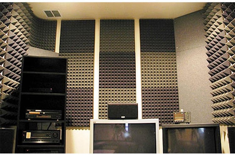 New Pyramid Adhesive Backed Tiles Acoustic Panels Sound Absorption Studio Soundproof Foam 7 Colors KK1053