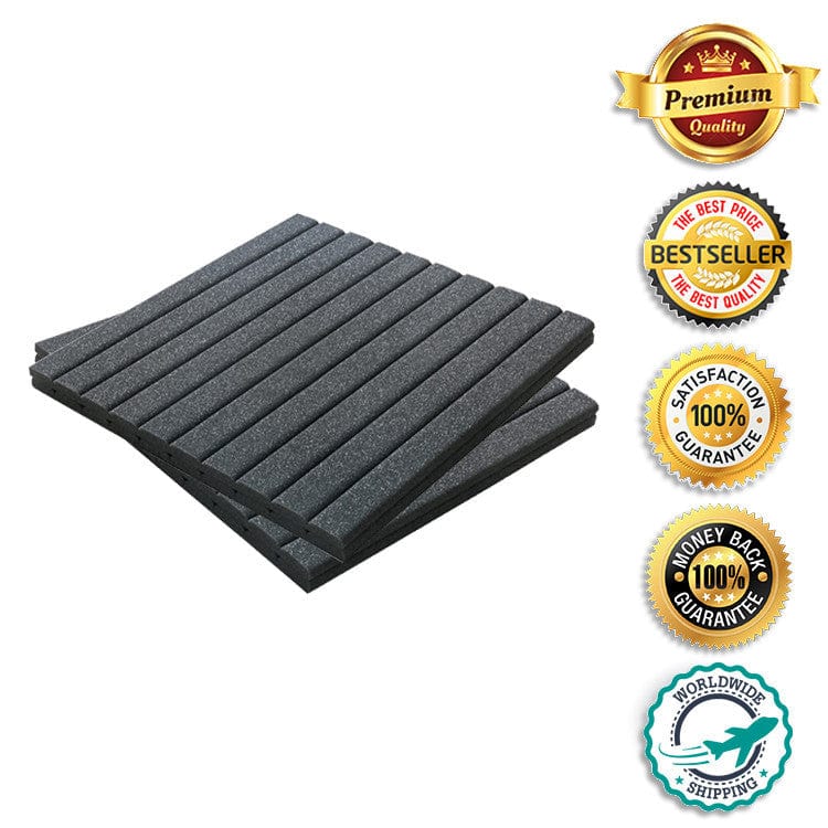 New Wedge Adhesive Backed Tiles Acoustic Panels Sound Absorption Studio Soundproof Foam 7 Colors KK1054