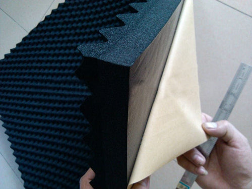 New Wedge Adhesive Backed Tiles Acoustic Panels Sound Absorption Studio Soundproof Foam 7 Colors KK1054