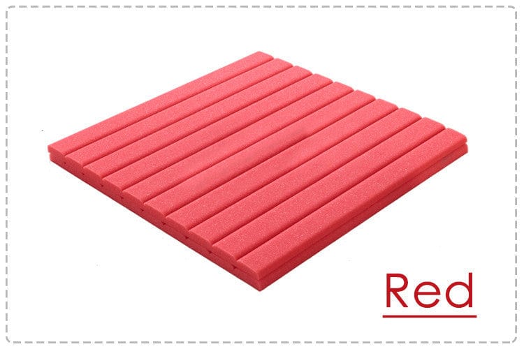 New Wedge Adhesive Backed Tiles Acoustic Panels Sound Absorption Studio Soundproof Foam 7 Colors KK1054