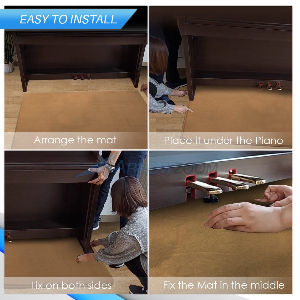 silexofy Anti-Vibration Sound Absorbing Noise Mats for Piano - KK1248