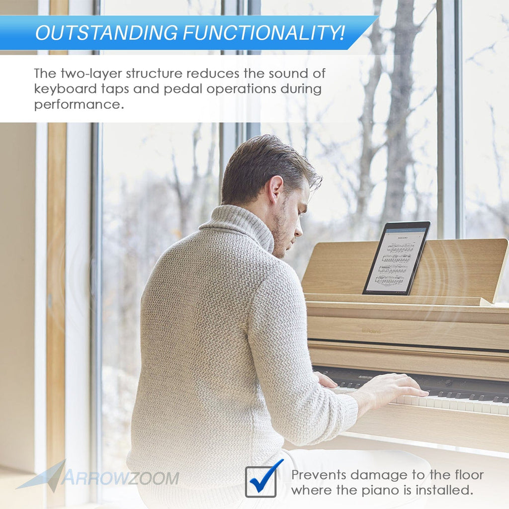 silexofy Anti-Vibration Sound Absorbing Noise Mats for Piano - KK1248