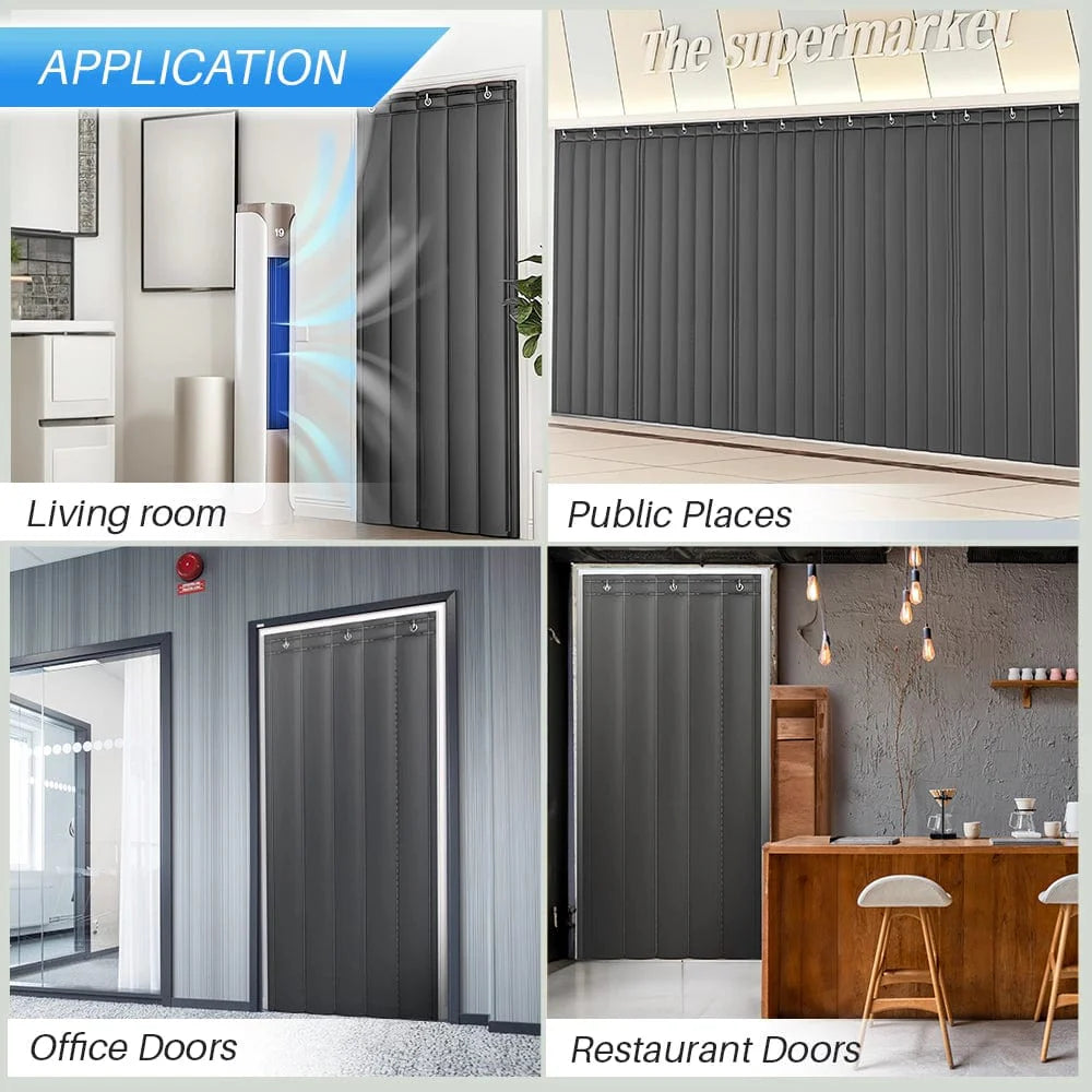 silexofy Door Soundproof Curtain PRO Thick Thermal Insulation KK1455