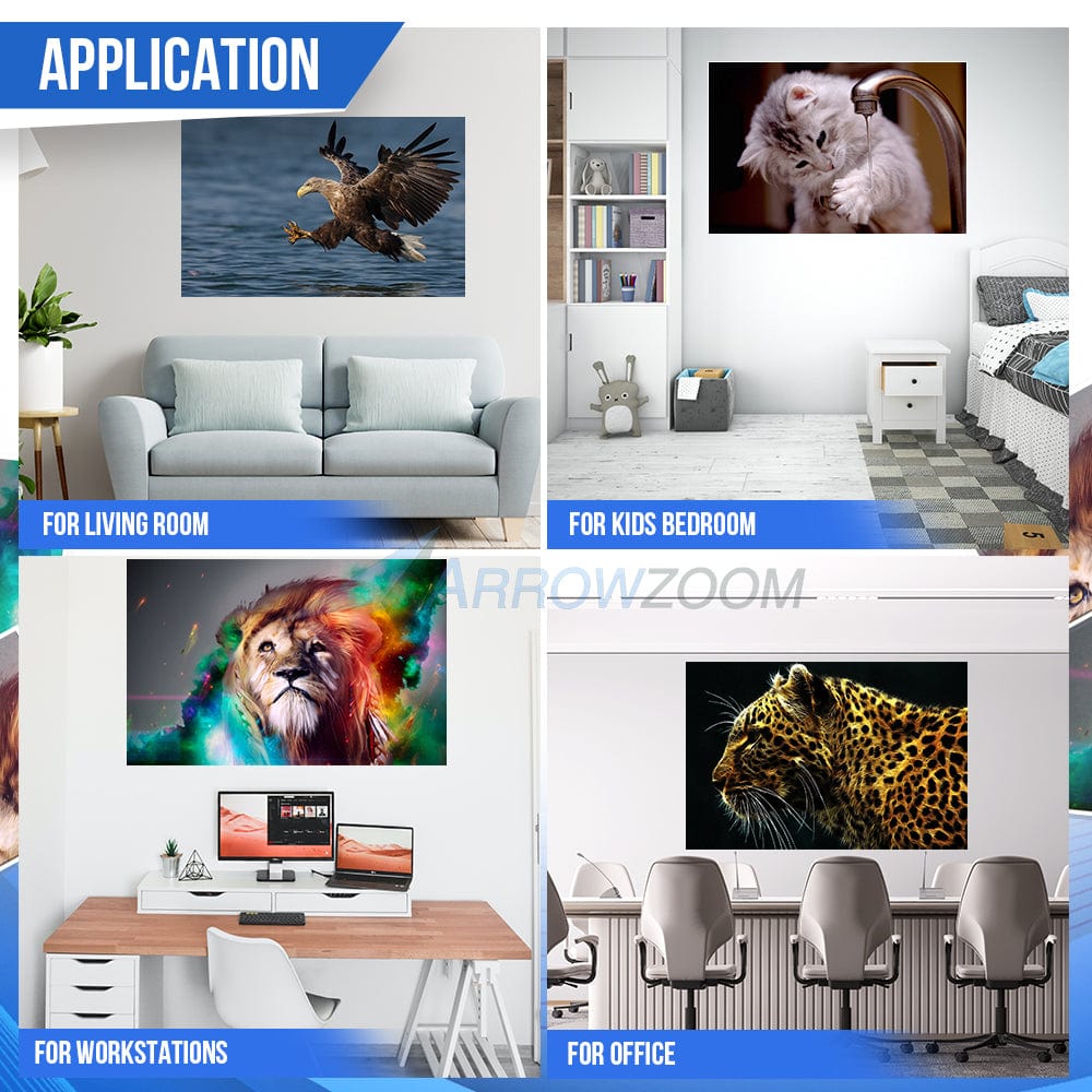 silexofy Animal Velcro Felt Art Wall Panels KK1225