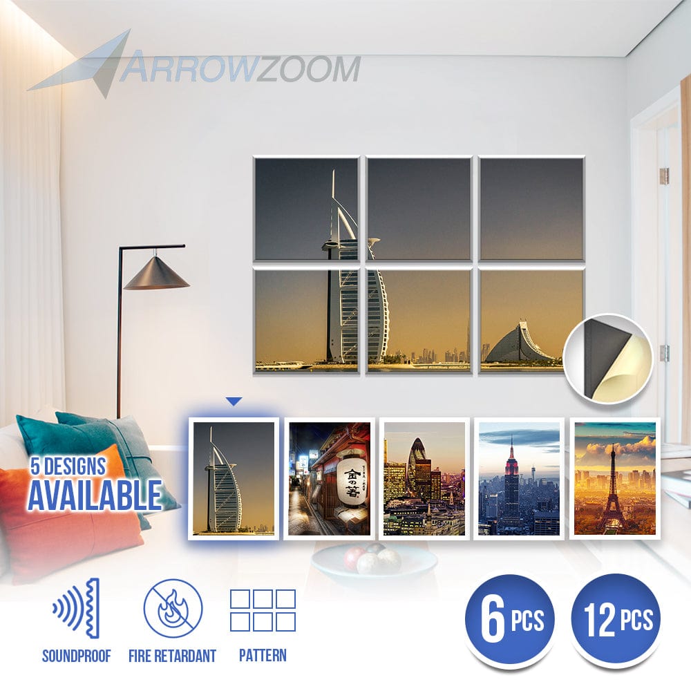 silexofy City Velcro Felt Art Wall Panels KK1226