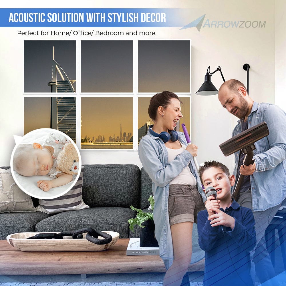 silexofy City Velcro Felt Art Wall Panels KK1226