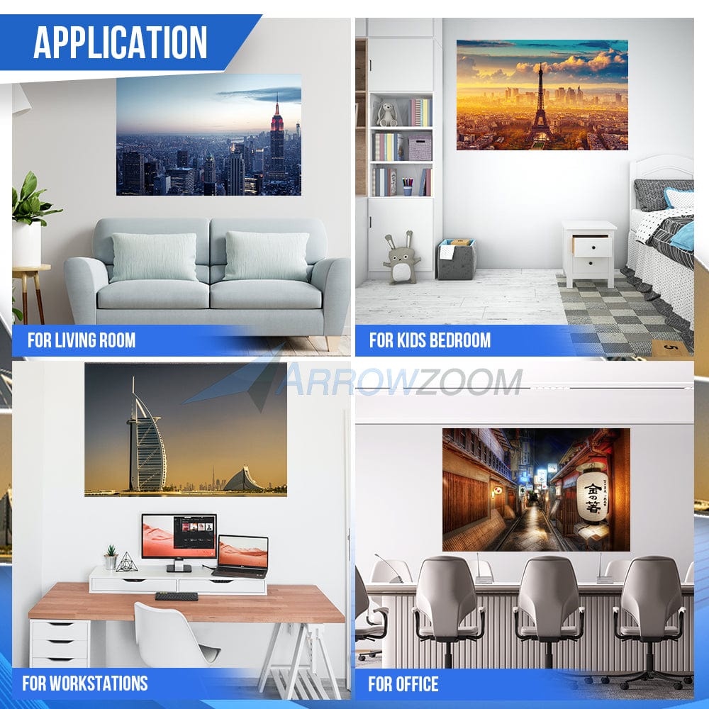 silexofy City Velcro Felt Art Wall Panels KK1226