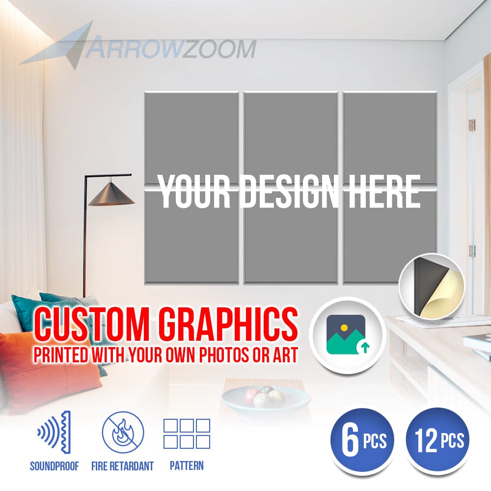 silexofy Custom Design Soundproof Velcro Felt Art Wall Panels KK1230
