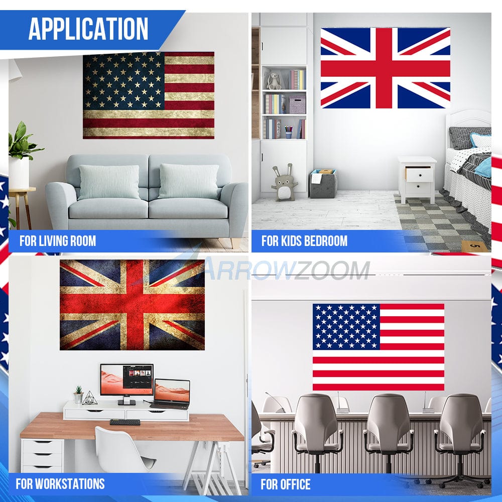 silexofy Flag Velcro Felt Art Wall Panels KK1229