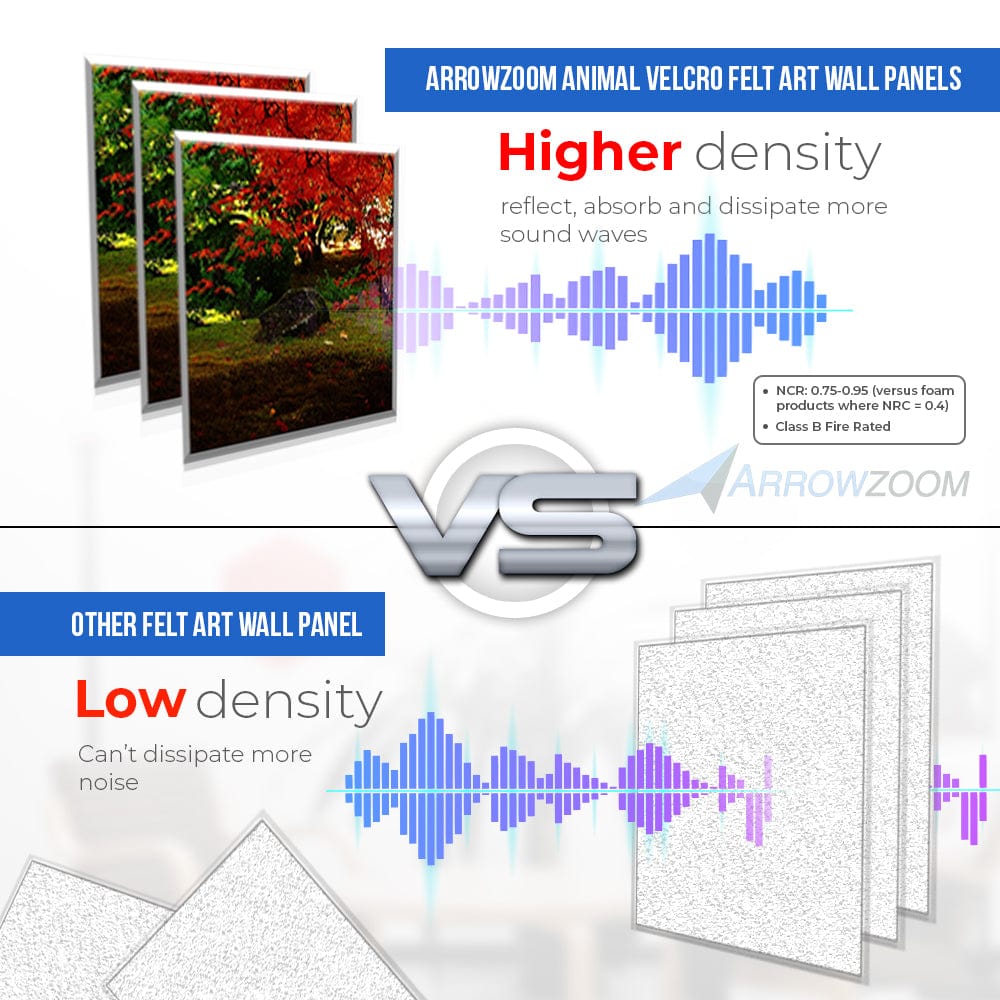 silexofy Nature Velcro Felt Art Wall Panels KK1228