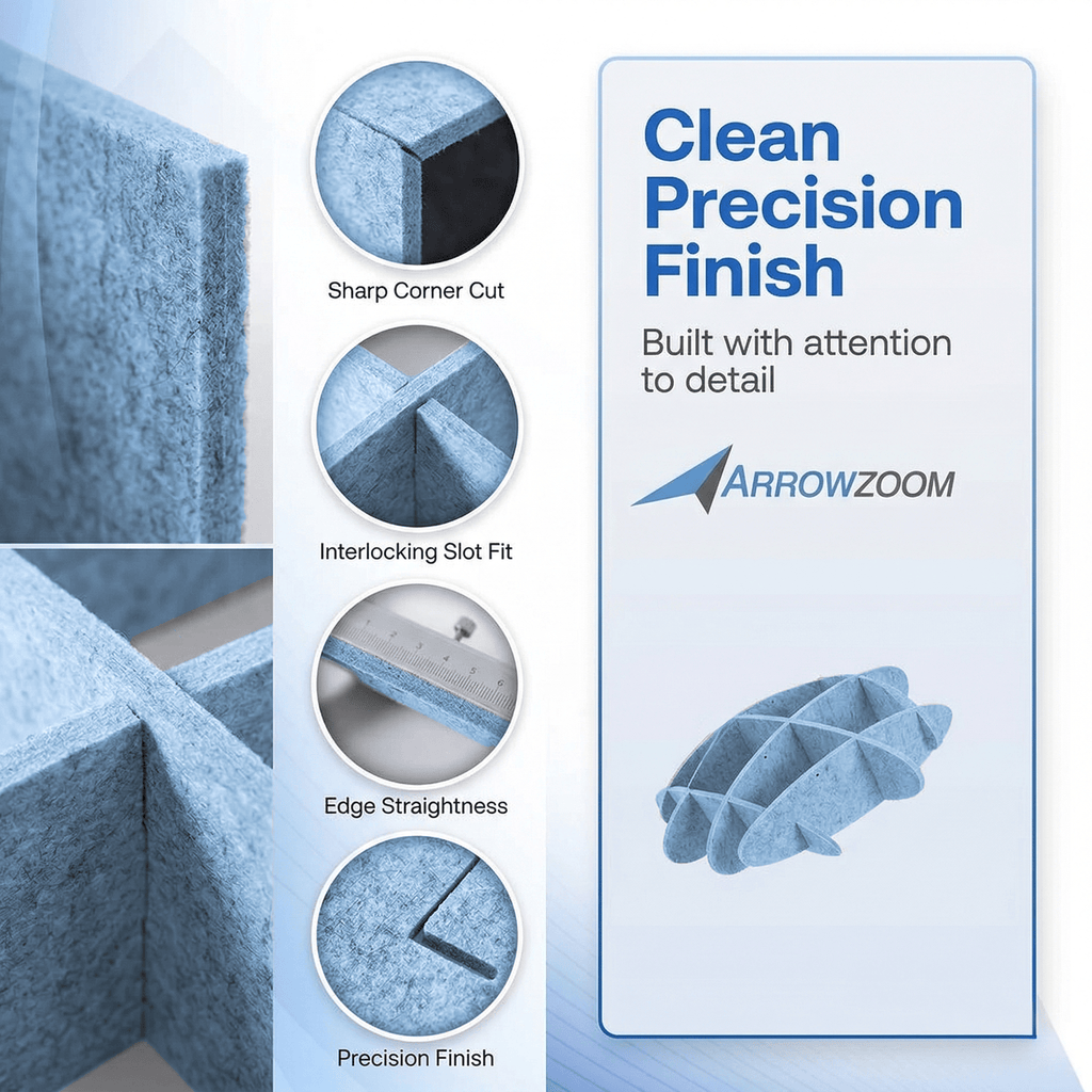 silexofy EchoArt Elegant Sound Absorbers Hanging Ceiling Panels Greyish Blue - KK1463