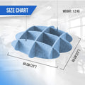 silexofy EchoArt Elegant Sound Absorbers Hanging Ceiling Panels Greyish Blue - KK1463