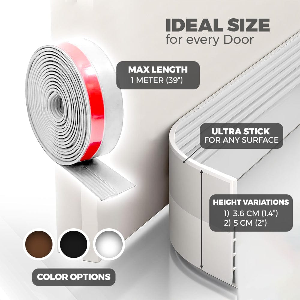 silexofy 2 Pack - Under Door Draft Sound Stopper PRO - KK1467
