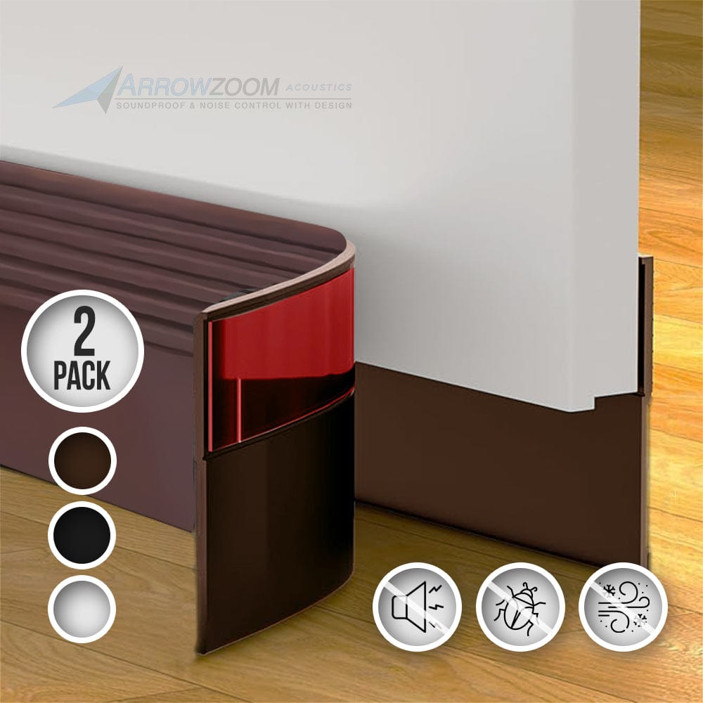 silexofy 2 Pack - Under Door Draft Sound Stopper PRO - KK1467