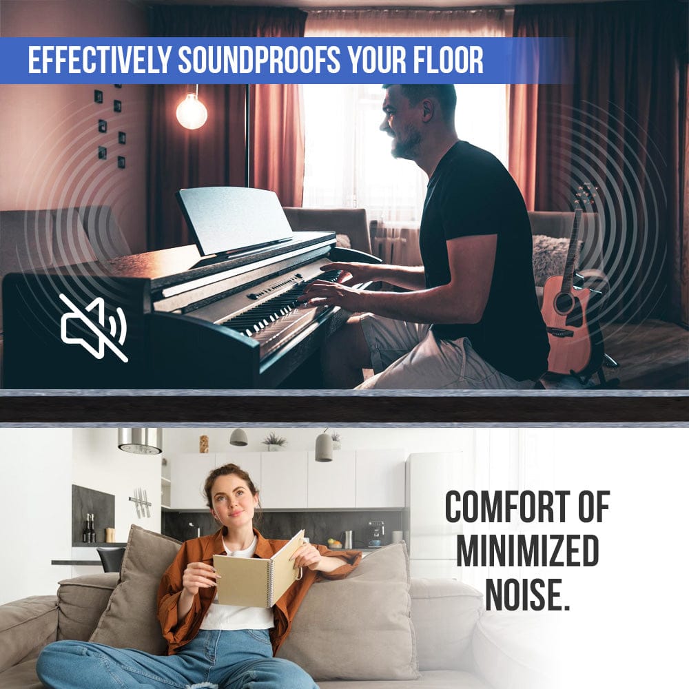 silexofy QuietStep Piano Pad: 3-Layer Acoustic Solution - KK1469