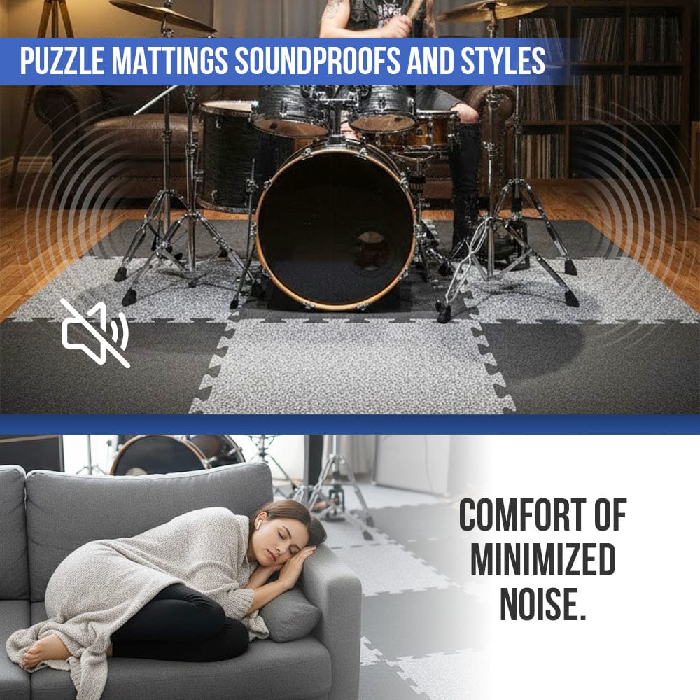 silexofy Sound Absorbing Interlocking Puzzle Floor Mats - KK1470