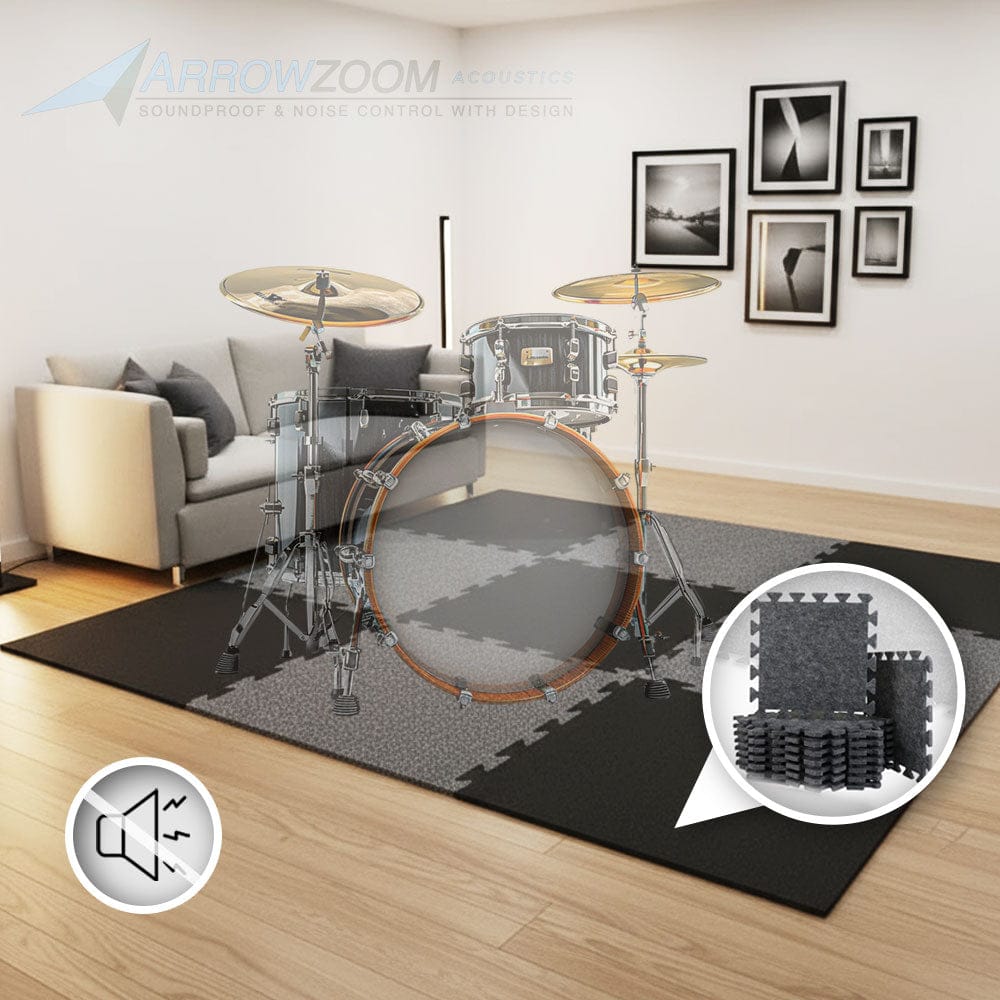 silexofy Sound Absorbing Interlocking Puzzle Floor Mats - KK1470