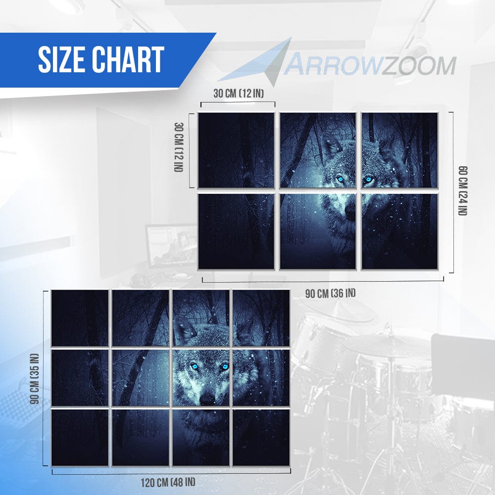 silexofy Apex Self-Adhesive Felt Art Wall Panels - KK1400