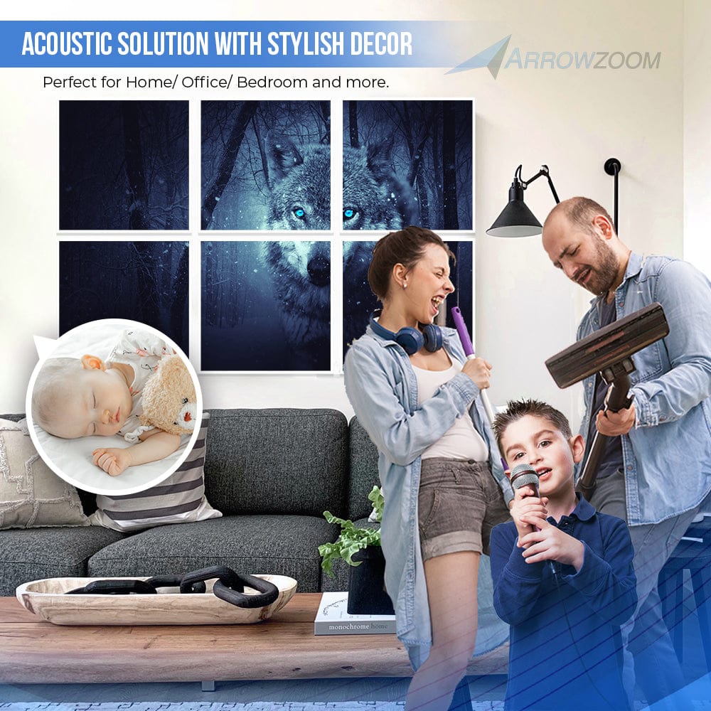 silexofy Apex Self-Adhesive Felt Art Wall Panels - KK1400