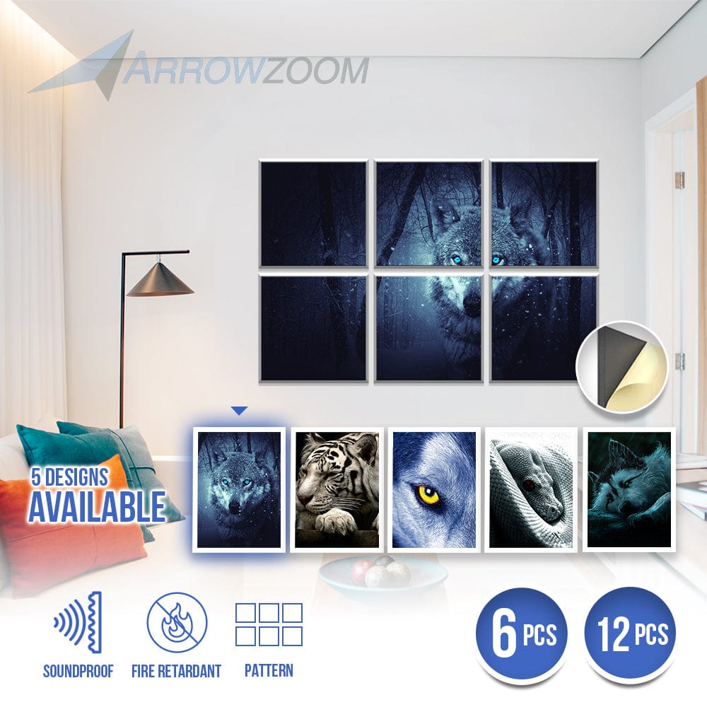 silexofy Apex Self-Adhesive Felt Art Wall Panels - KK1400