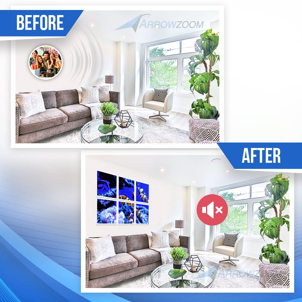 silexofy Aquarium Self-Adhesive Felt Art Wall Panels - KK1402