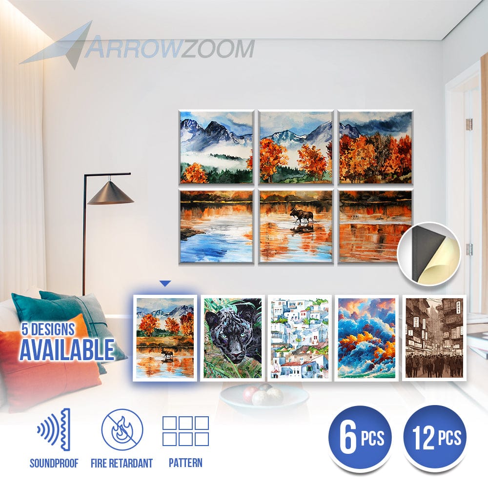 silexofy Artwork Self-Adhesive Felt Art Wall Panels - KK1398