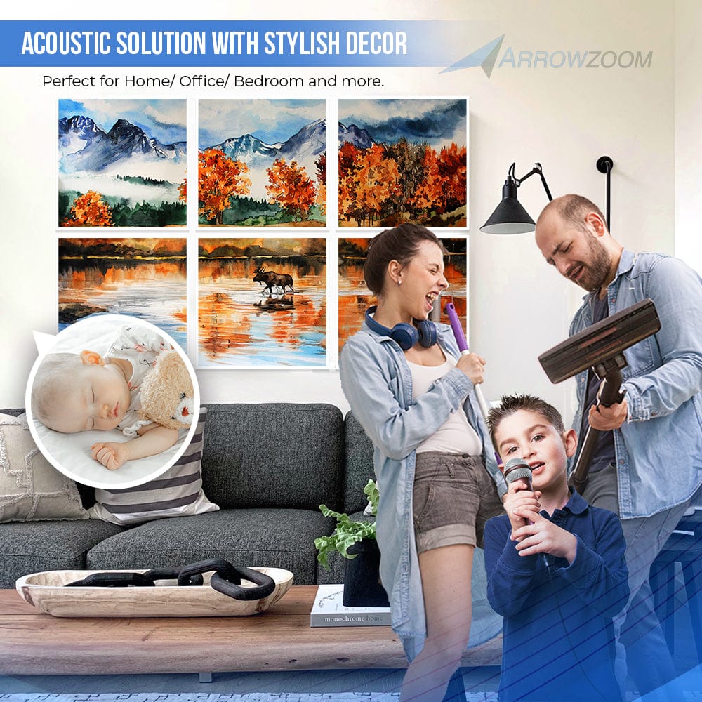 silexofy Artwork Self-Adhesive Felt Art Wall Panels - KK1398