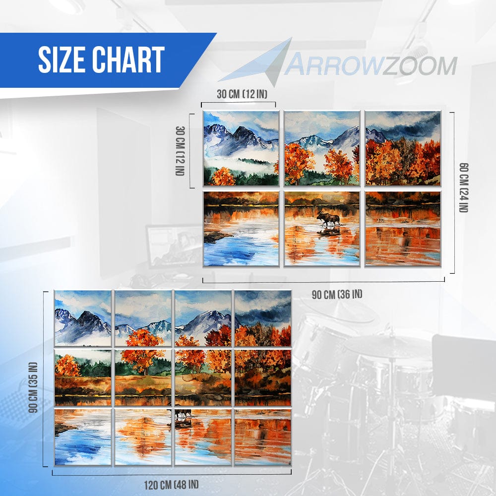 silexofy Artwork Self-Adhesive Felt Art Wall Panels - KK1398