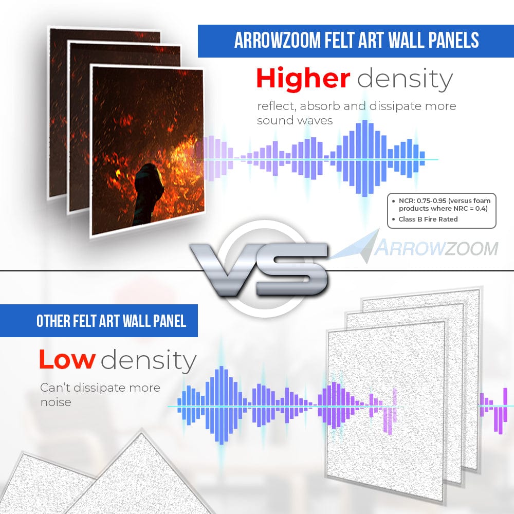 silexofy Fantasy Self-Adhesive Felt Art Wall Panels - KK1401