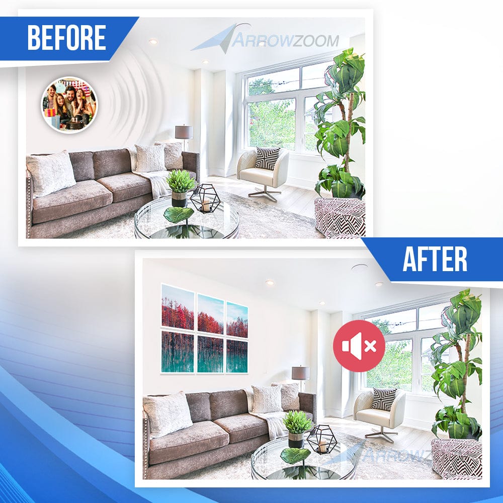 silexofy Landscapes Self-Adhesive Felt Art Wall Panels - KK1395