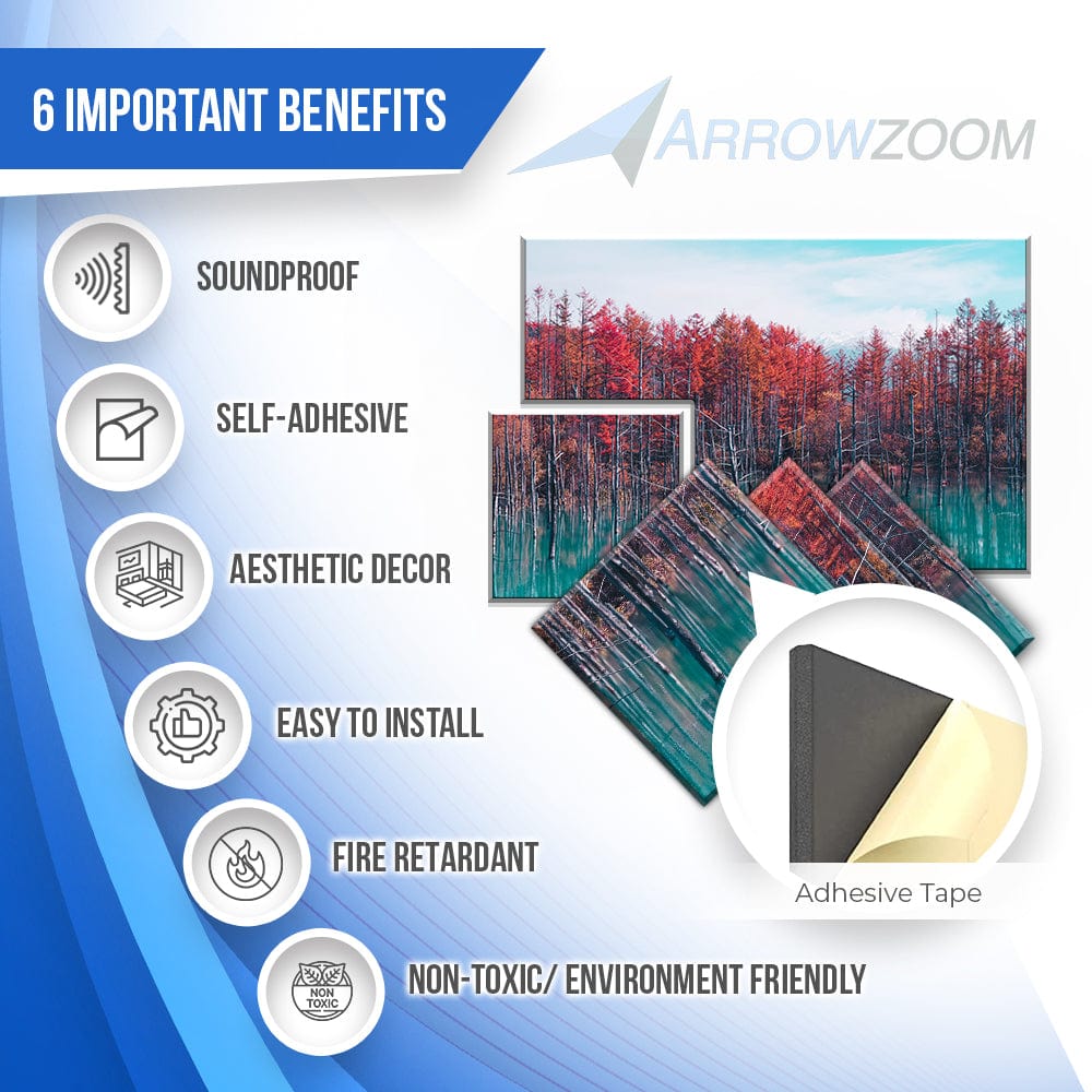 silexofy Landscapes Self-Adhesive Felt Art Wall Panels - KK1395