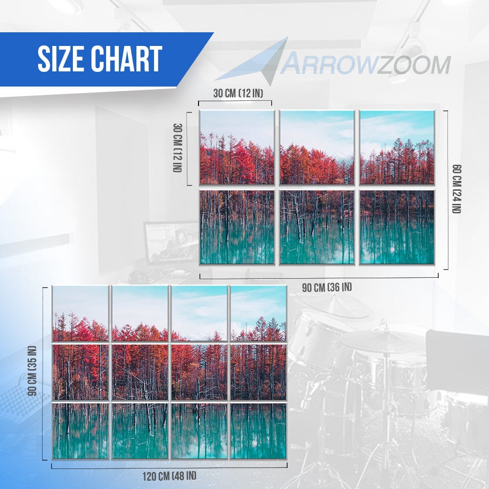 silexofy Landscapes Self-Adhesive Felt Art Wall Panels - KK1395