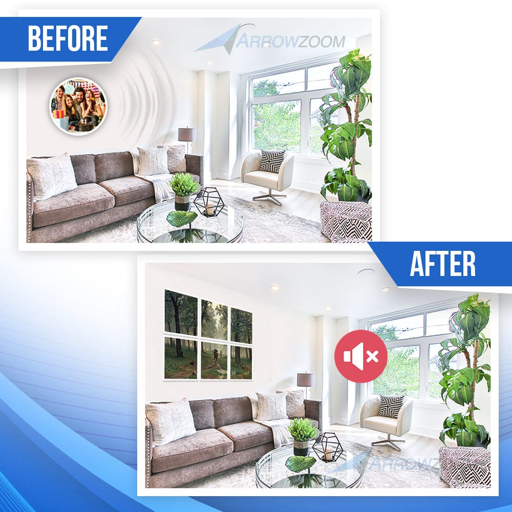 silexofy Oil Painting Self-Adhesive Felt Art Wall Panels - KK1397