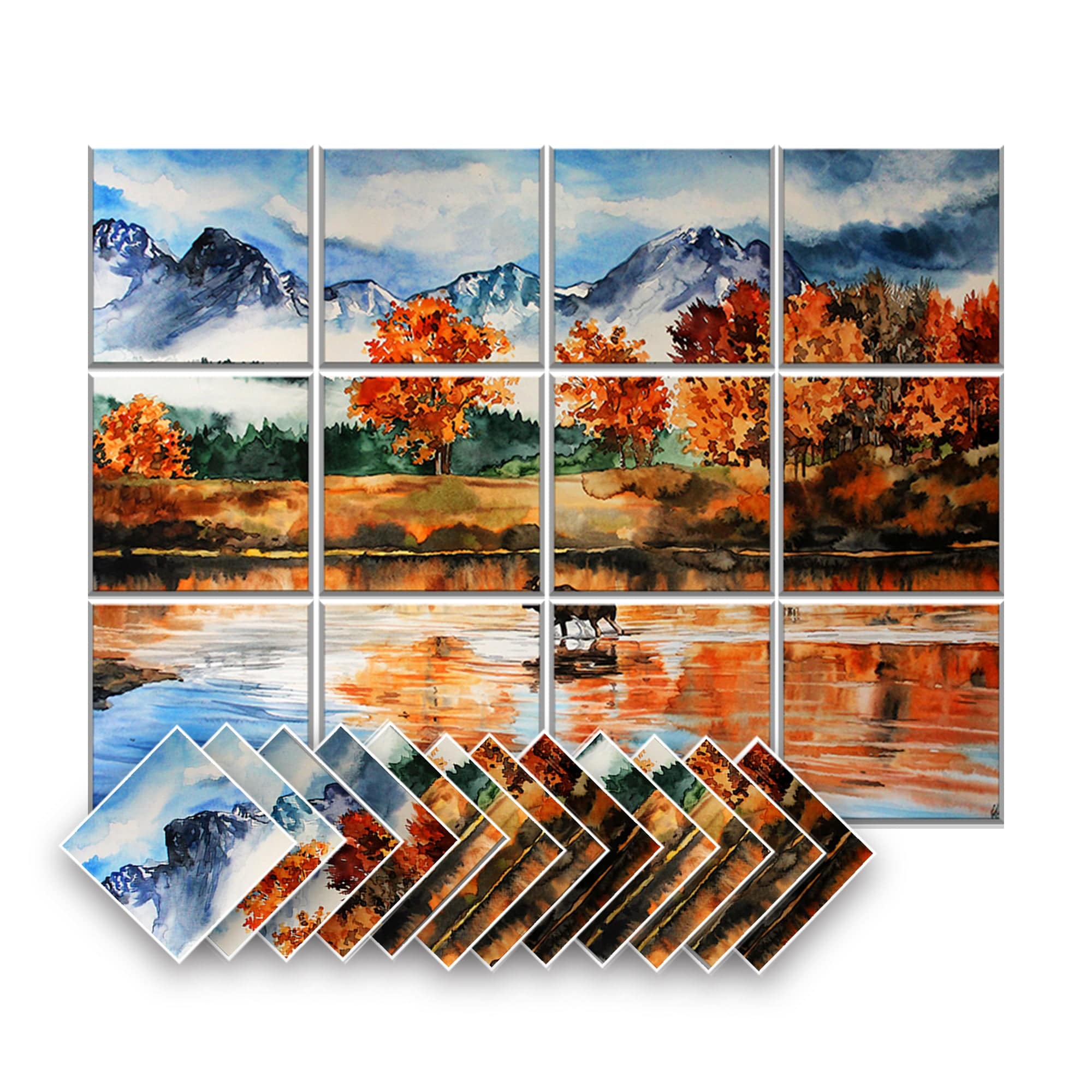 silexofy Artwork Self-Adhesive Felt Art Wall Panels - KK1398