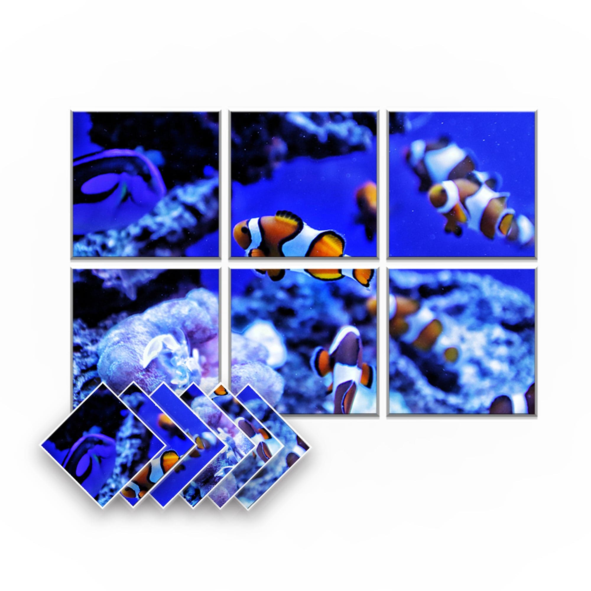 silexofy Aquarium Self-Adhesive Felt Art Wall Panels - KK1402