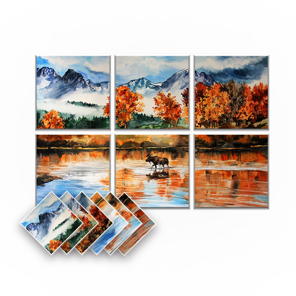 silexofy Artwork Self-Adhesive Felt Art Wall Panels - KK1398