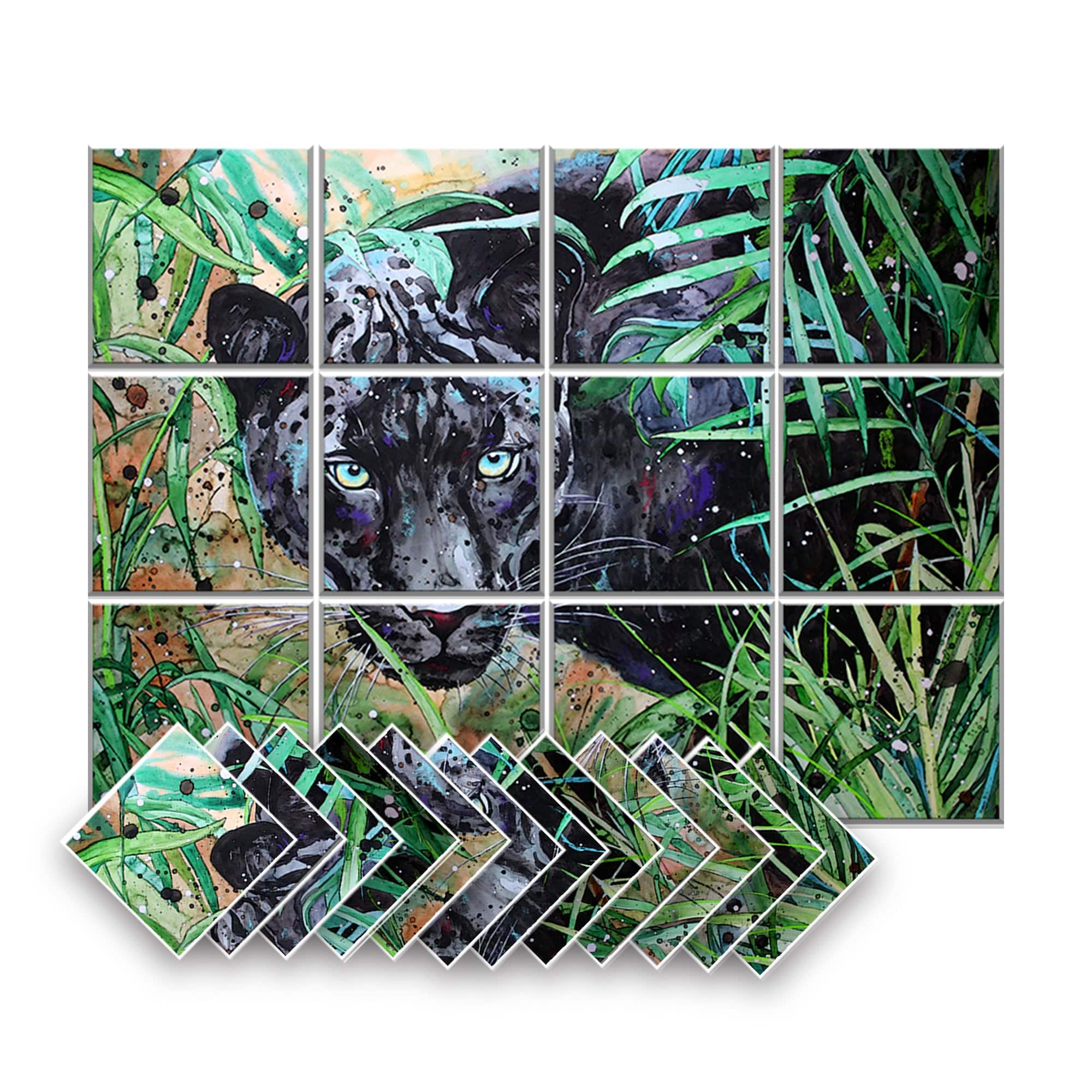 silexofy Artwork Self-Adhesive Felt Art Wall Panels - KK1398