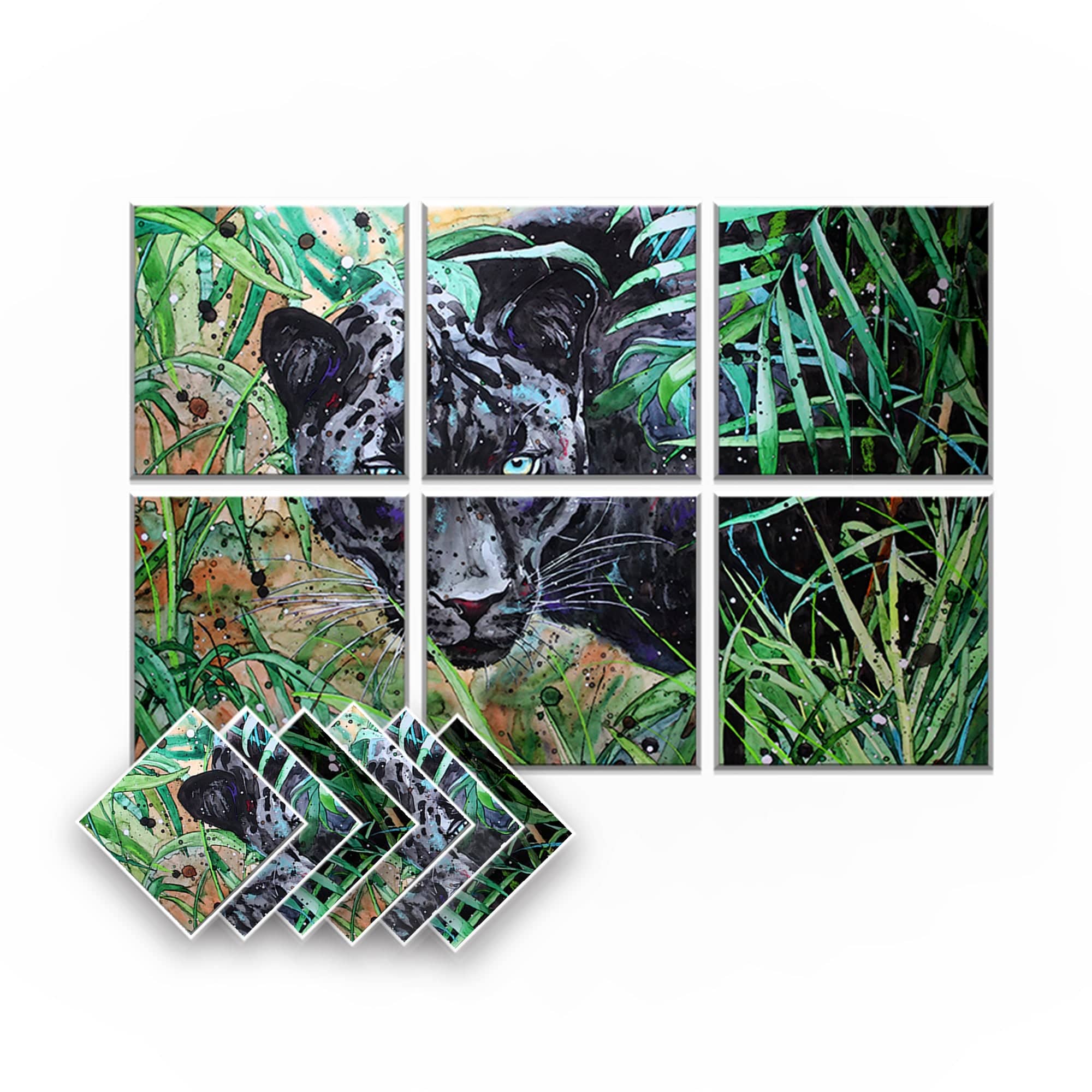 silexofy Artwork Self-Adhesive Felt Art Wall Panels - KK1398