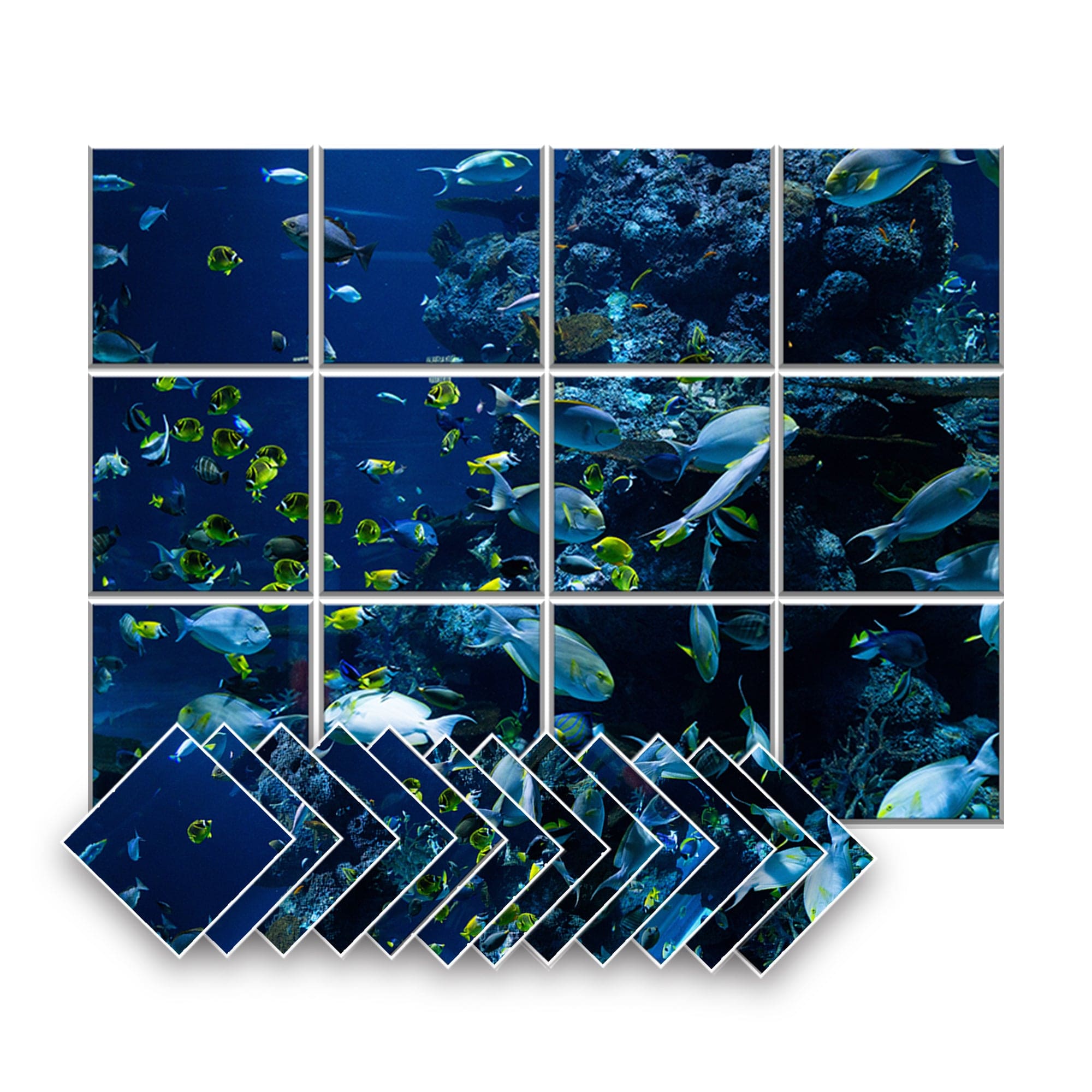 silexofy Aquarium Self-Adhesive Felt Art Wall Panels - KK1402